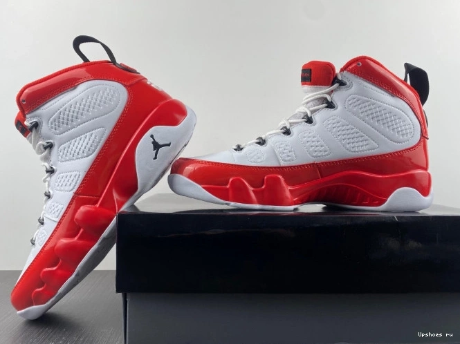 302370-160 Jordan White Red Gym Retro 9 1205